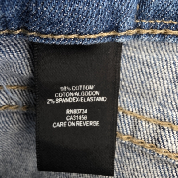 BCBG Paris Classic Blue Women's Wide Leg Jeans, Size 16 - Picture 4 of 11